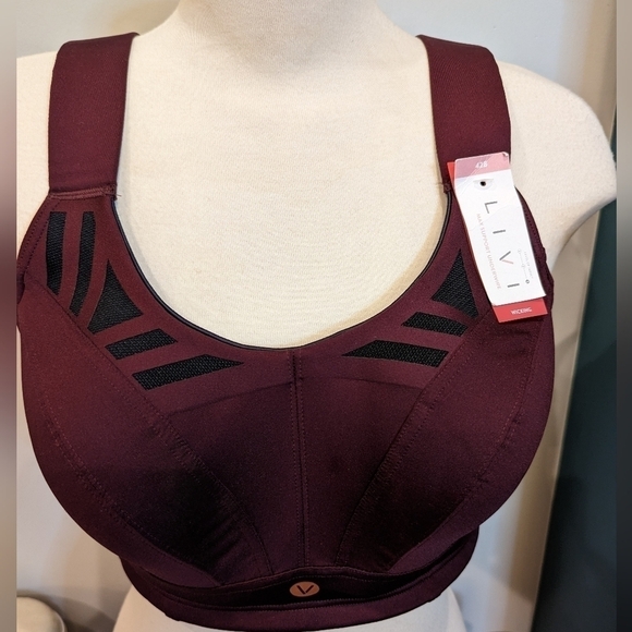 Lane Bryant Livi High-Impact Wicking Max Support Sports Bra 42B - Picture 3 of 16